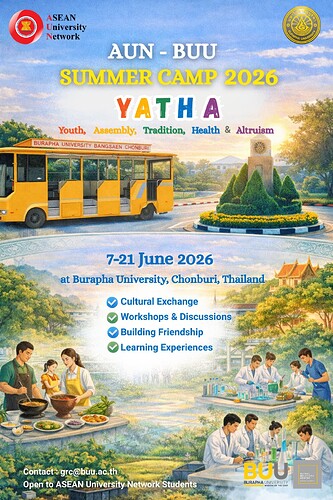 AUN-BUU Summer Camp 2026